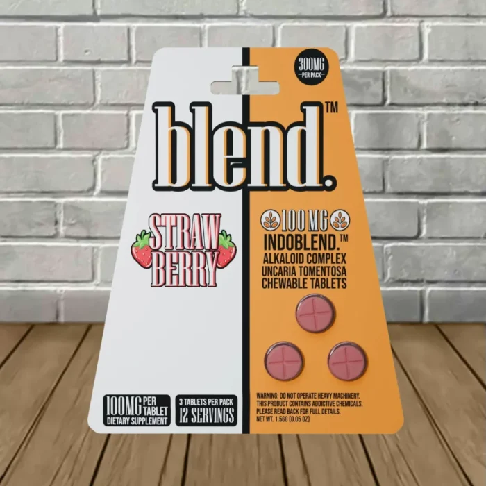 Blend IndoBlend Alkaloid Complex Botanical Extract 300mg - Strawberry -- 3ct Blister Pack Blend IndoBlend Alkaloid Complex Botanical Extract 300mg - Strawberry -- 3ct Blister Pack