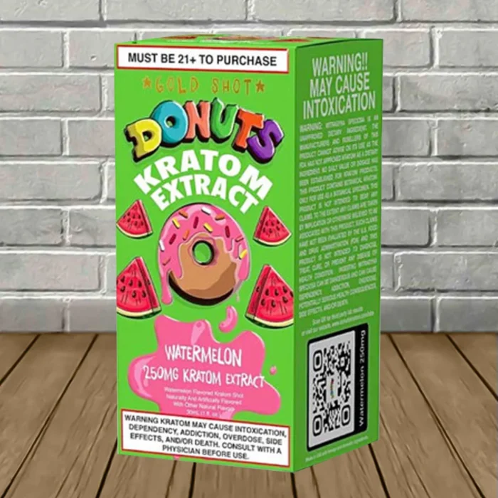 Donuts-Liquid-Kratom-Extract-Gold-Shot-30ml-Watermelon Donuts-Liquid-Kratom-Extract-Gold-Shot-30ml-Watermelon