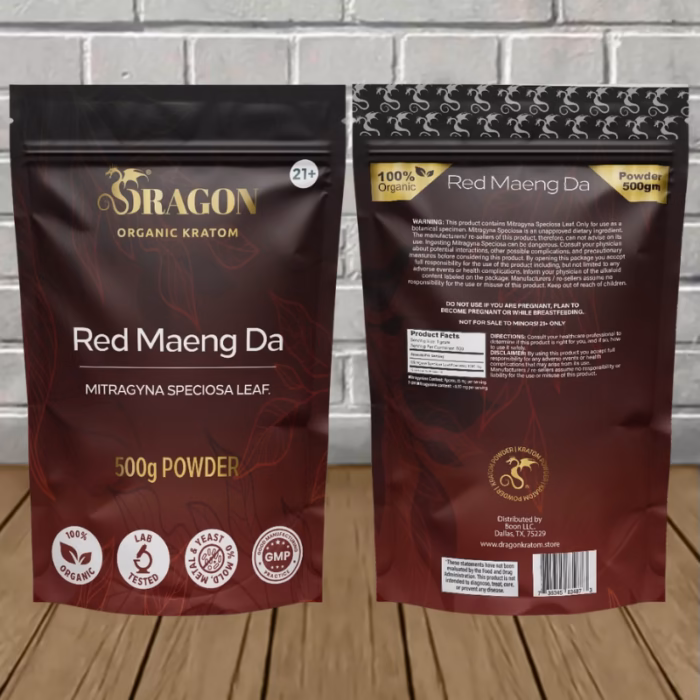 Dragon-Organic-Kratom-Red-Maeng-Da-Kratom-Powder-500g Dragon-Organic-Kratom-Red-Maeng-Da-Kratom-Powder-500g