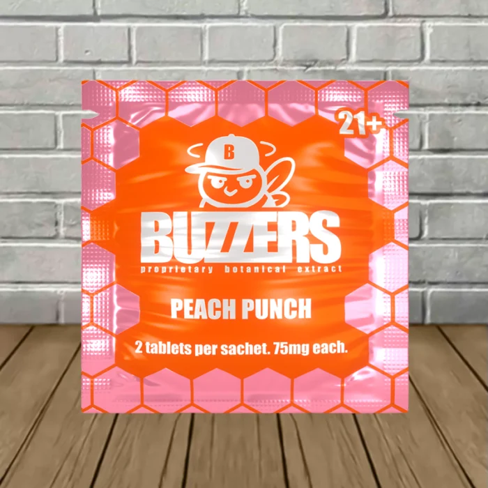 Buzzers_Proprietary_Botanical_Extract_Tablet_75mg_Peach_Punch Buzzers_Proprietary_Botanical_Extract_Tablet_75mg_Peach_Punch