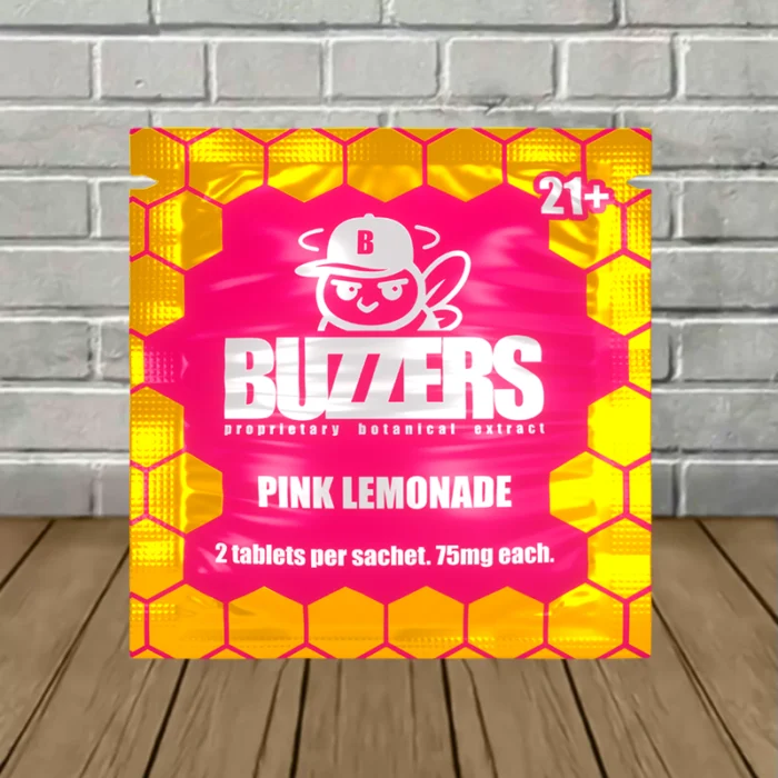 Buzzers_Proprietary_Botanical_Extract_Tablet_75mg_Pink_Lemonade Buzzers_Proprietary_Botanical_Extract_Tablet_75mg_Pink_Lemonade