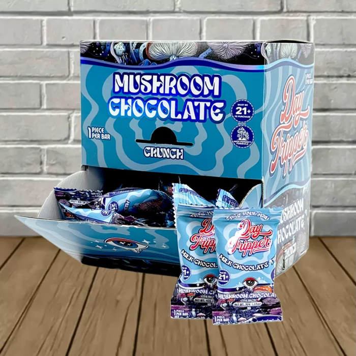 DayTripper_Mushrooms_Chocolate_Single_Serve_Crunch_Milk_Chocolate_30ct_BULK_CASE DayTripper_Mushrooms_Chocolate_Single_Serve_Crunch_Milk_Chocolate_30ct_BULK_CASE
