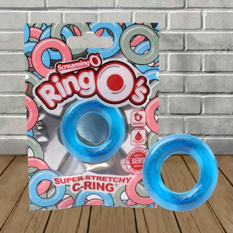 Screaming O Ring O Erection Ring - Blue -- 1ct