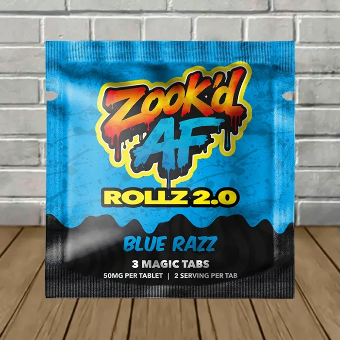 ZOOKD_AF_Rollz_2.0_5MAPB_Tablets_50mg_Blue_Razz ZOOKD_AF_Rollz_2.0_5MAPB_Tablets_50mg_Blue_Razz