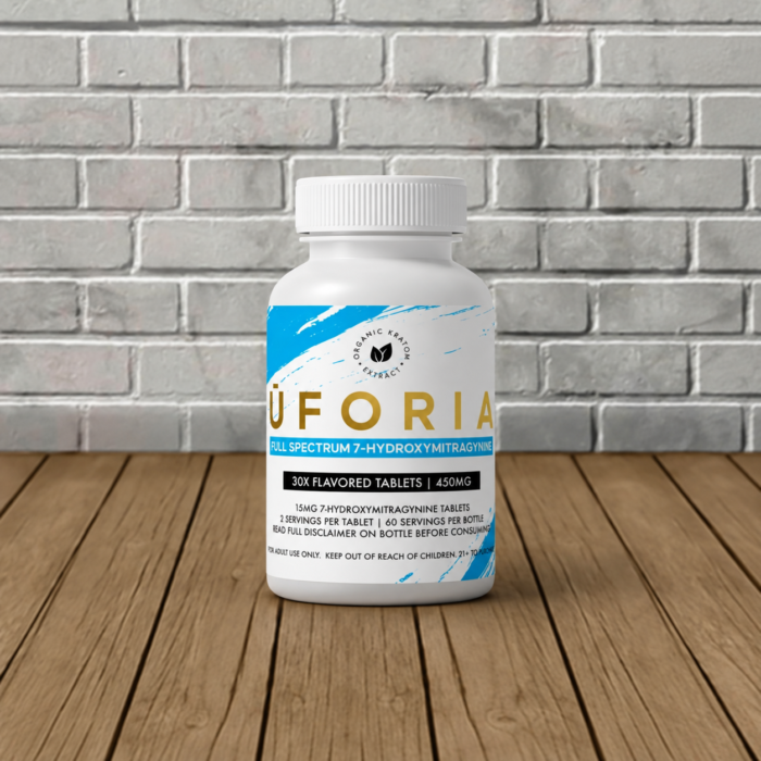 Uforia Full Spectrum 7-Hydroxymitragynine Tablets Blue 15mg | 30ct