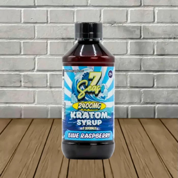 7Seas Kratom Extract Syrup 2400mg - Blue Raspberry -- Bottle 7Seas Kratom Extract Syrup 2400mg - Blue Raspberry -- Bottle