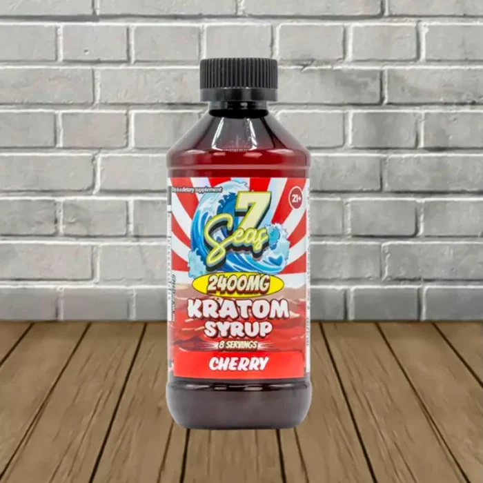 7Seas Kratom Extract Syrup 2400mg - Cherry -- Bottle 7Seas Kratom Extract Syrup 2400mg - Cherry -- Bottle