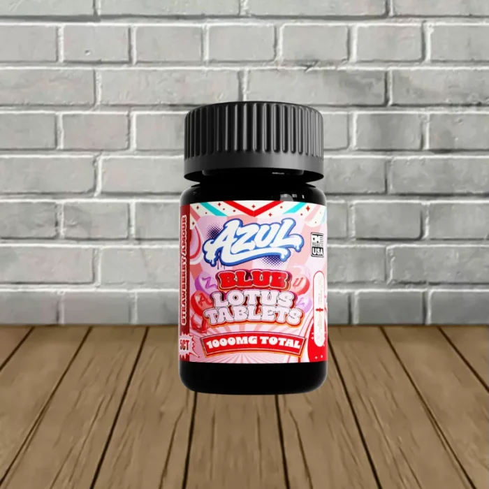 Azul Blue Lotus Tablets 200mg 5ct - Strawberry Amour -- 5ct Jar Azul Blue Lotus Tablets 200mg 5ct - Strawberry Amour -- 5ct Jar