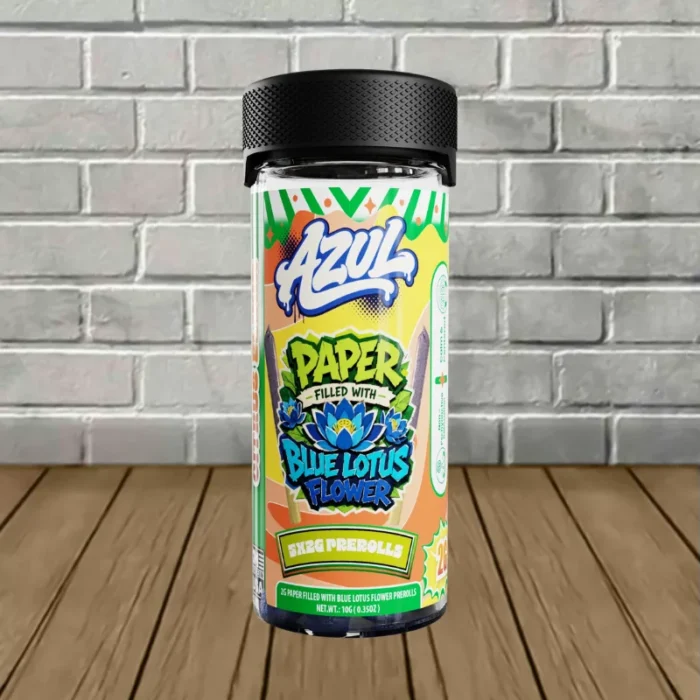 Azul Paper Filled With Blue Lotus Flower Prerolls 5x2g - Citrus Elixir Azul Paper Filled With Blue Lotus Flower Prerolls 5x2g - Citrus Elixir