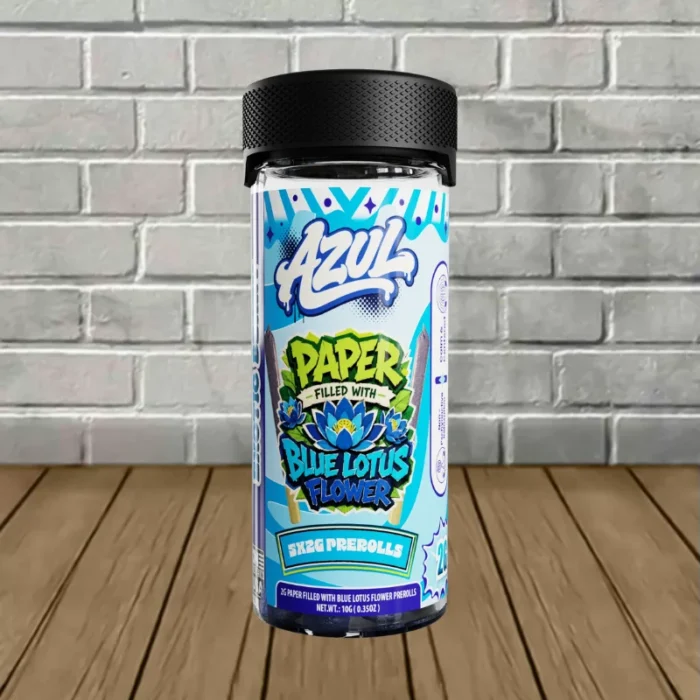 Azul Paper Filled With Blue Lotus Flower Prerolls 5x2g - Exotic Berry Azul Paper Filled With Blue Lotus Flower Prerolls 5x2g - Exotic Berry