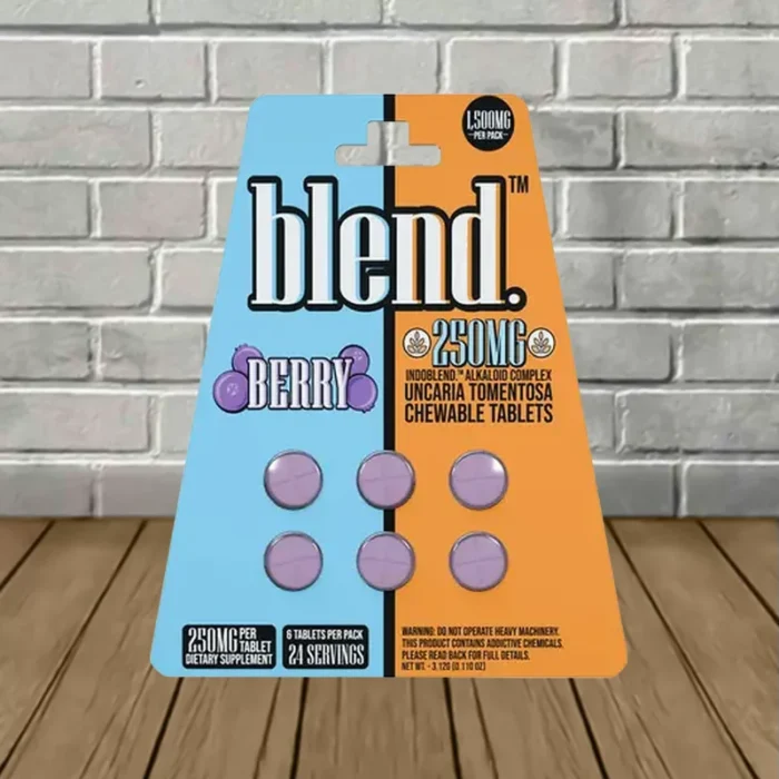Blend IndoBlend Alkaloid Complex Botanical Extract 250mg 6ct - Berry -- 6ct Blister Pack Blend IndoBlend Alkaloid Complex Botanical Extract 250mg 6ct - Berry -- 6ct Blister Pack