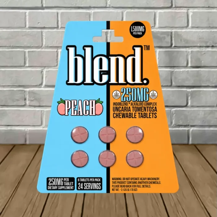 Blend IndoBlend Alkaloid Complex Botanical Extract 250mg 6ct - Peach -- 6ct Blister Pack