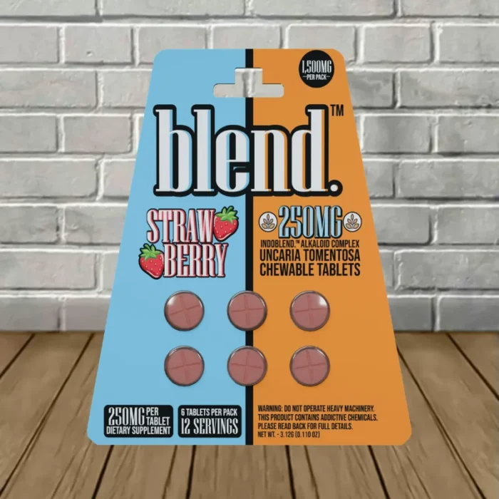 Blend IndoBlend Alkaloid Complex Botanical Extract 250mg 6ct - Strawberry -- 6ct Blister Pack Blend IndoBlend Alkaloid Complex Botanical Extract 250mg 6ct - Strawberry -- 6ct Blister Pack