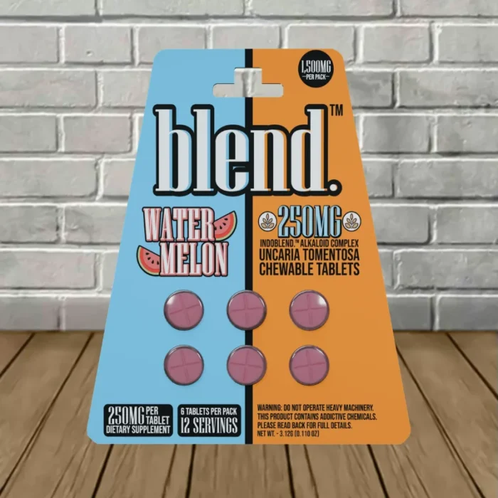 Blend IndoBlend Alkaloid Complex Botanical Extract 250mg 6ct - Watermelon -- 6ct Blister Pack Blend IndoBlend Alkaloid Complex Botanical Extract 250mg 6ct - Watermelon -- 6ct Blister Pack