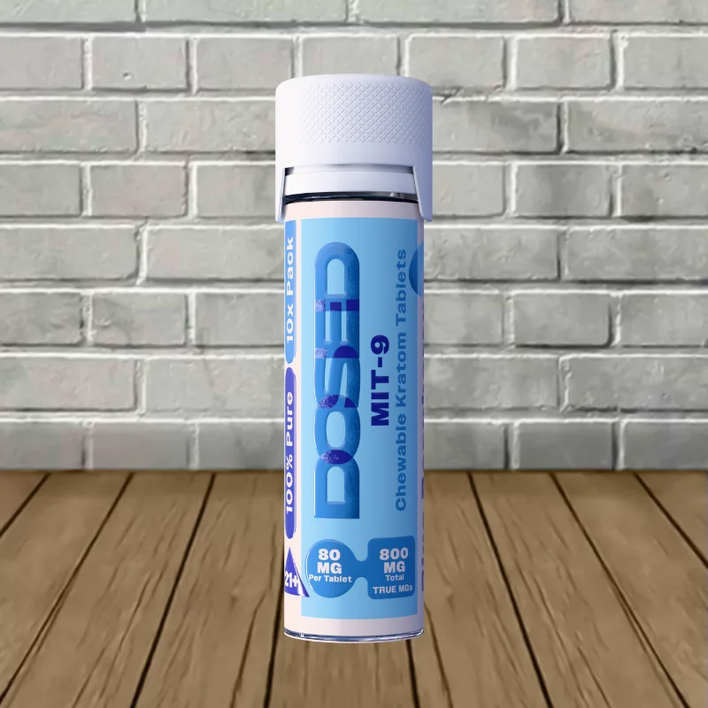 Dosed MIT-9 Extract Tablets 80mg 10ct - Blue Raspberry -- 10ct Tube