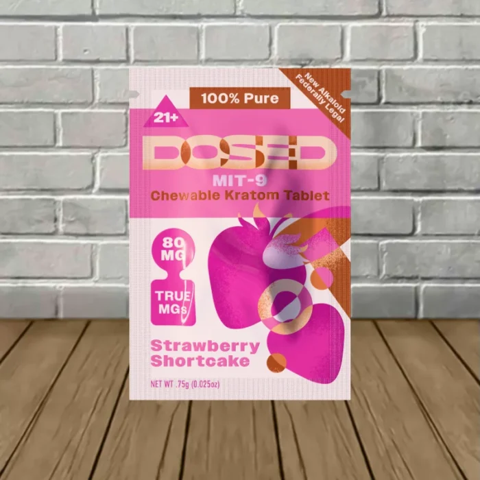 Dosed MIT-9 Extract Tablets 80mg 1ct - Strawberry Shortcake -- 1ct Sachet Dosed MIT-9 Extract Tablets 80mg 1ct - Strawberry Shortcake -- 1ct Sachet