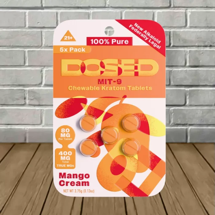 Dosed MIT-9 Extract Tablets 80mg 5ct - Mango Cream -- 5ct Blister Dosed MIT-9 Extract Tablets 80mg 5ct - Mango Cream -- 5ct Blister
