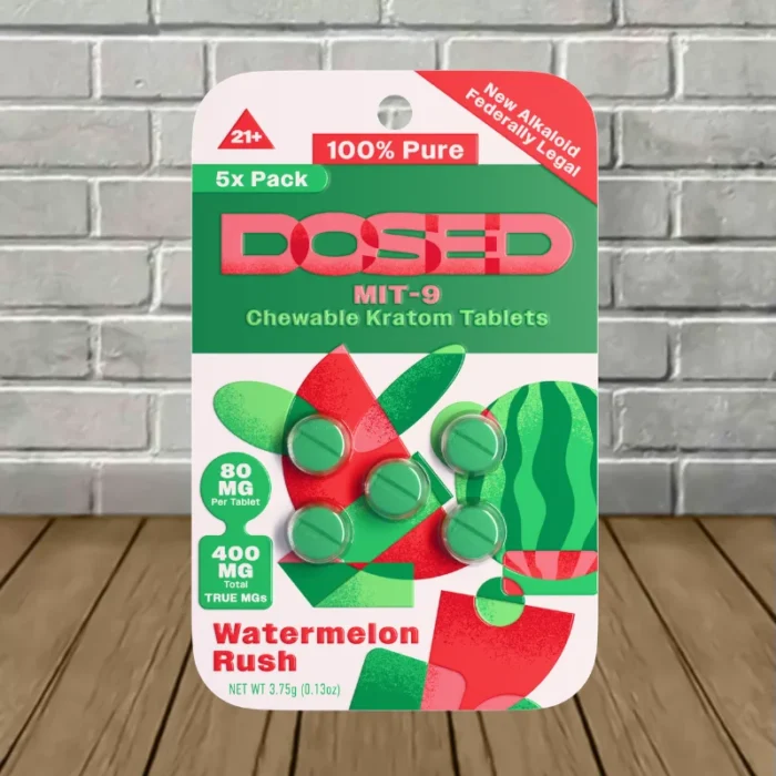 Dosed MIT-9 Extract Tablets 80mg 5ct - Watermelon Rush -- 5ct Blister Dosed MIT-9 Extract Tablets 80mg 5ct - Watermelon Rush -- 5ct Blister