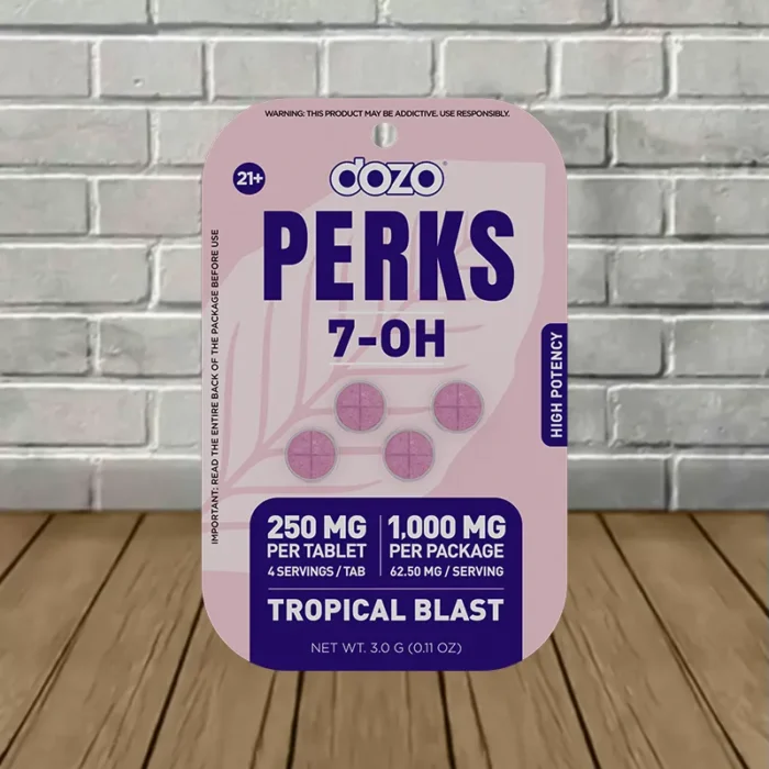 Dozo_Perks_7-Hydroxymitragynine_Tablets_250mg_4ct_Tropical_Blast Dozo_Perks_7-Hydroxymitragynine_Tablets_250mg_4ct_Tropical_Blast