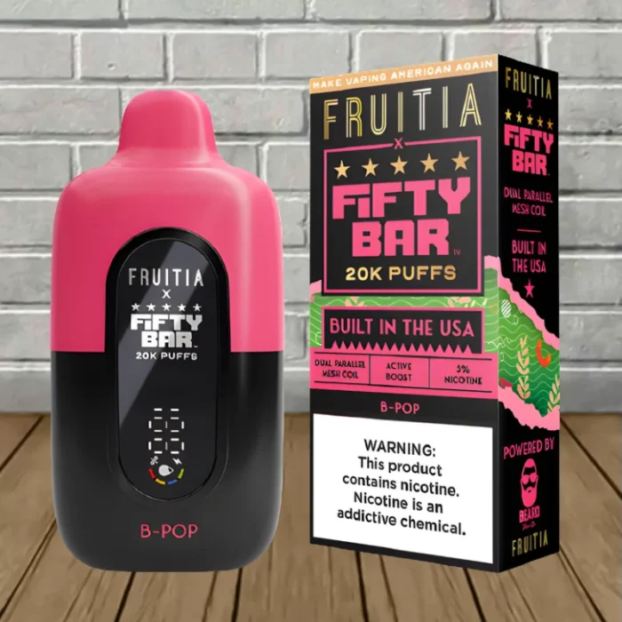 Fifty Bar x Fruitia Disposable 20k - Berry Pop -- DISPOSABLE Fifty Bar x Fruitia Disposable 20k - Berry Pop -- DISPOSABLE