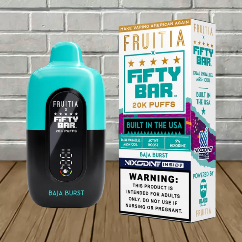 Fifty Bar x Fruitia Nixodine Disposable 20k - Baja Burst -- DISPOSABLE