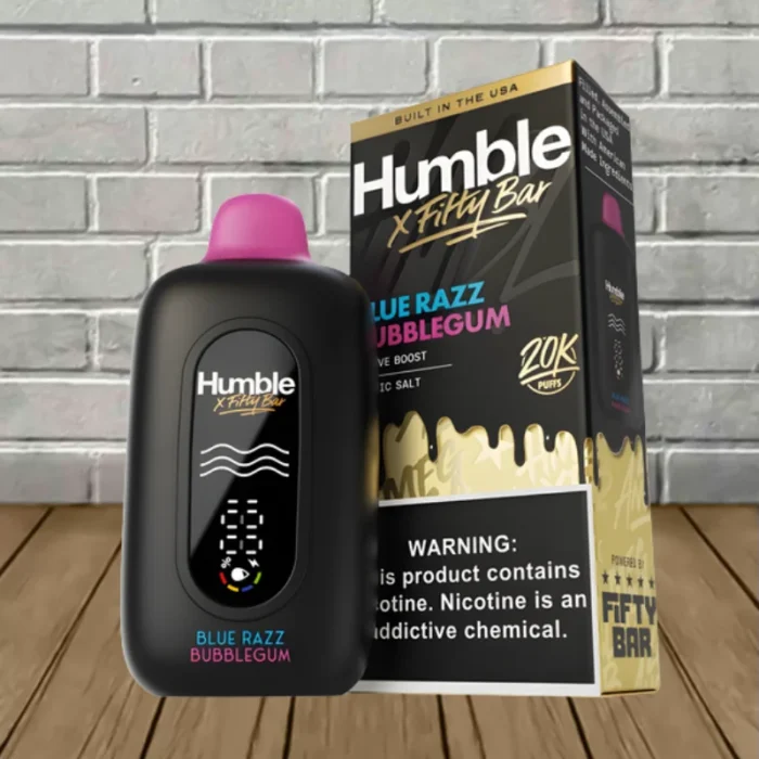 Fifty Bar x Humble Disposable 20k - Blue Razz Bubblegum -- DISPOSABLE Fifty Bar x Humble Disposable 20k - Blue Razz Bubblegum -- DISPOSABLE