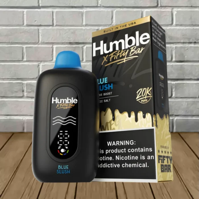 Fifty Bar x Humble Disposable 20k - Blue Slush -- DISPOSABLE Fifty Bar x Humble Disposable 20k - Blue Slush -- DISPOSABLE