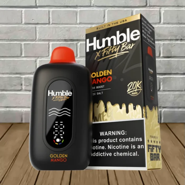 Fifty Bar x Humble Disposable 20k - Golden Mango -- DISPOSABLE Fifty Bar x Humble Disposable 20k - Golden Mango -- DISPOSABLE