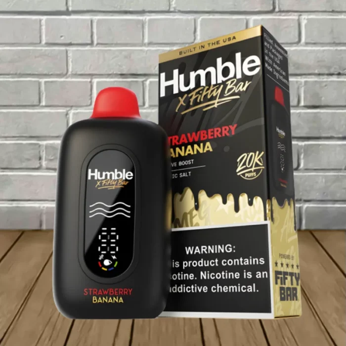Fifty Bar x Humble Disposable 20k - Strawberry Banana -- DISPOSABLE Fifty Bar x Humble Disposable 20k - Strawberry Banana -- DISPOSABLE