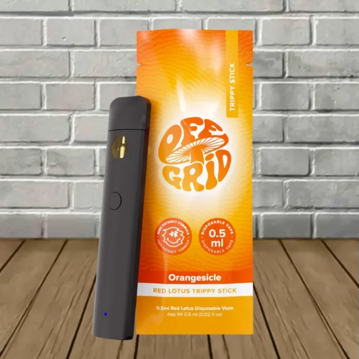 Off Grid Red Lotus Trippy Sticks Disposable 0.5ml - Orangesicle -- DISPOSABLE Off Grid Red Lotus Trippy Sticks Disposable 0.5ml - Orangesicle -- DISPOSABLE