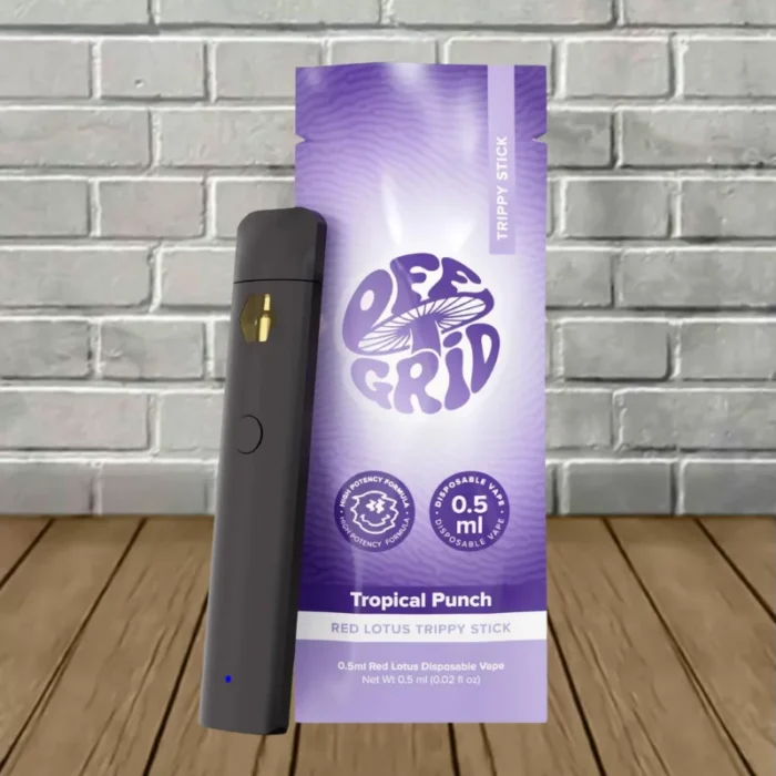 Off Grid Red Lotus Trippy Sticks Disposable 0.5ml - Tropical Punch -- DISPOSABLE Off Grid Red Lotus Trippy Sticks Disposable 0.5ml - Tropical Punch -- DISPOSABLE