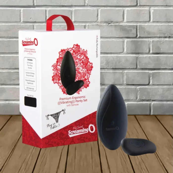 Screaming O My Secret Premium Ergonomic Remote Panty Set - Black Screaming O My Secret Premium Ergonomic Remote Panty Set - Black