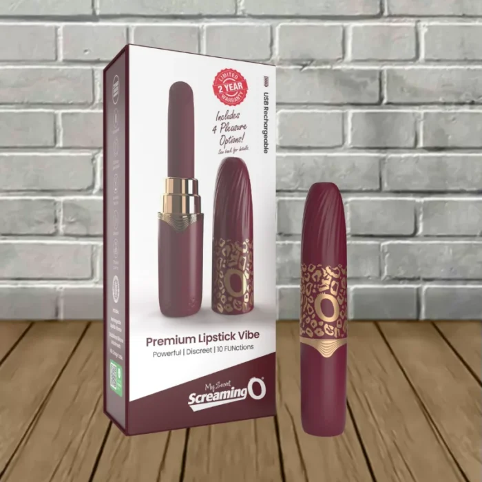 Screaming O Rechargeable Vibrating Lipstick - Merlot Screaming O Rechargeable Vibrating Lipstick - Merlot