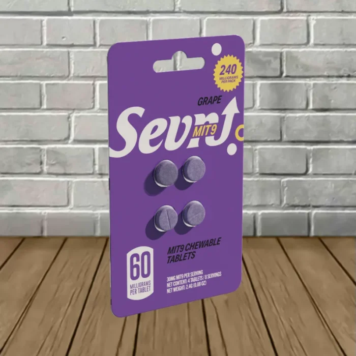 Sevn MIT-9 Extract Tablets 60mg 4ct - Grape -- 4ct Blister Sevn MIT-9 Extract Tablets 60mg 4ct - Grape -- 4ct Blister