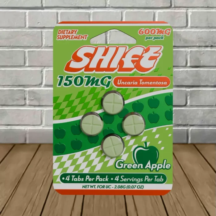 Shift Botanicals Uncaria Tomentosa Extract Tablets 150mg 4ct - Green Apple -- 4ct Blister