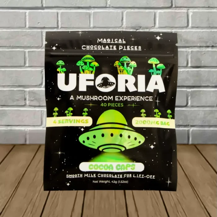 UFORIA Magical Chocolate Pieces 2000mg - Cocoa Caps UFORIA Magical Chocolate Pieces 2000mg - Cocoa Caps